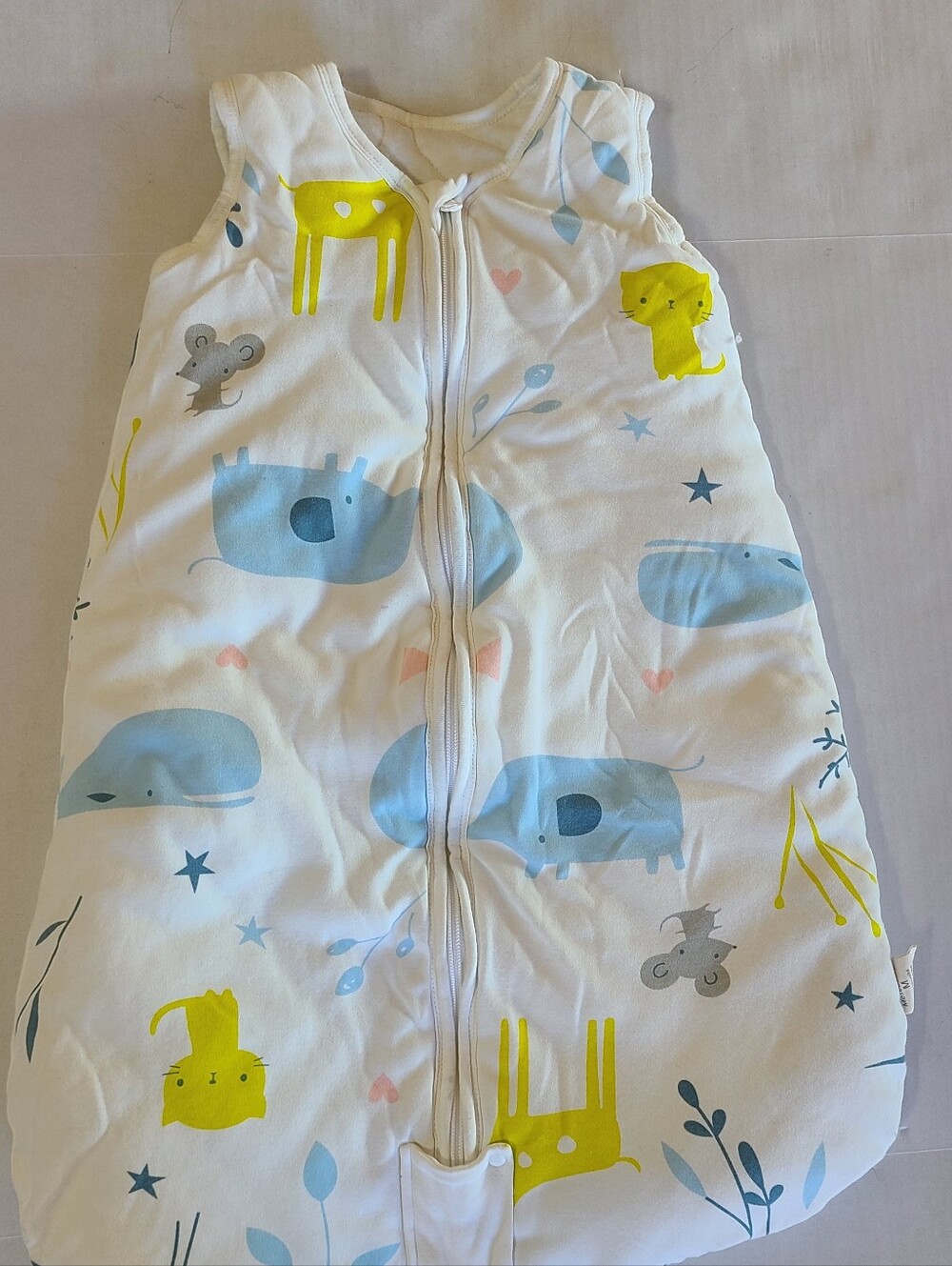 Mosebears Baby Sleep Sack 6-12M Medium 2.5 TOG Cotton Wearable Blanket
